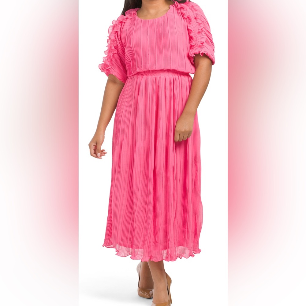 Chiffon Back Cut Out Maxi Dress